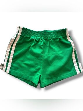 Vtg Donmoor Perma-press Sz 6 Green White Side Stripes Made In USA 70s 80s C-5